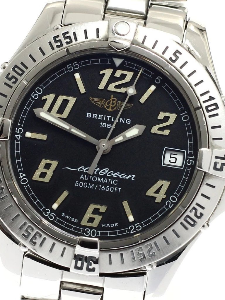 Breitling Colt Ocean A17350 Date Black Dial Automatic Mens Watch